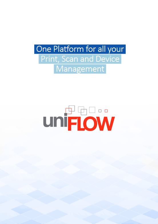 Uniflow Brochure Cover, Canon two sides, ABS, Elite Business Systems, AL, Toshiba, Xerox, Canon, Lexmark, Ricoh, KIP, Dealer, Reseller, Service